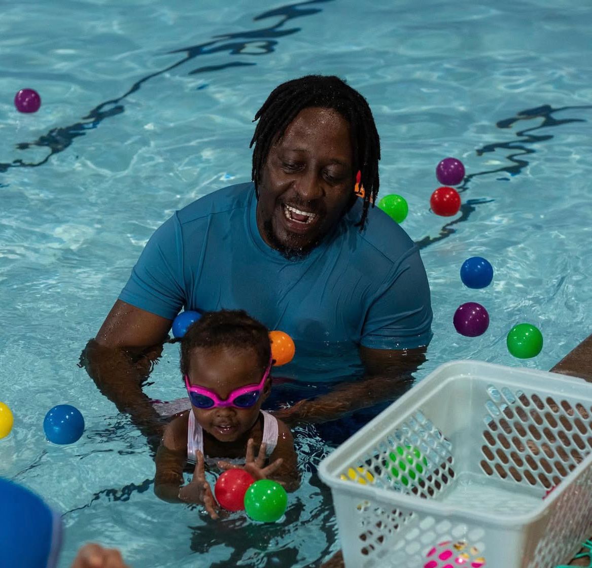 Swimming lesson moment 4