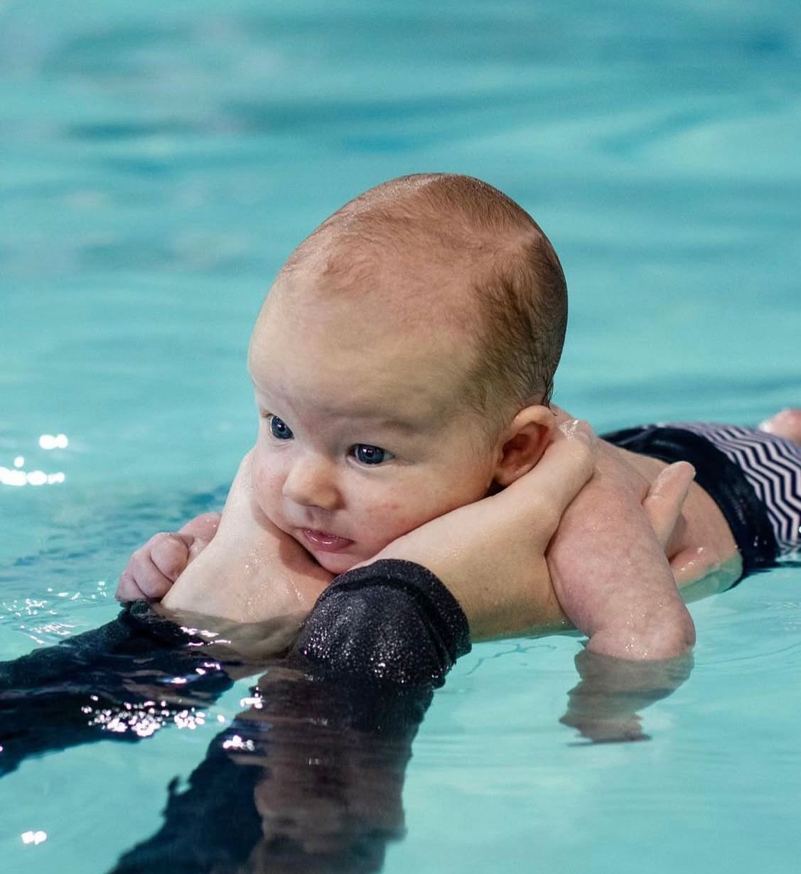 Swimming lesson moment 5